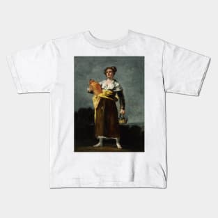 The Water Carrier by Francisco Goya Kids T-Shirt